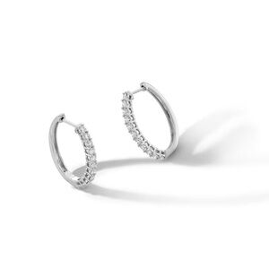 Certified Lab Grown Diamond Earrings in Sterling Silver